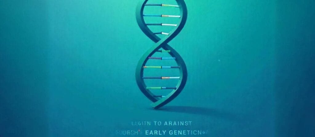 بلڈ پریشر کا روحانی علاج 3 دن میں خاتمہ۔ / blood pressure 3 DNA-shaped health banner showing awareness about hereditary diseases, combining scientific understanding with spiritual healing concepts.